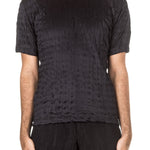 ISSEY MIYAKE Herren T-Shirt Crashed Look TORUS KANOKO schwarz