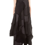 ISSEY MIYAKE Plissee Kleid schwarz