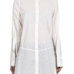 Ann Demeulemeester Damen Bluse Oversized weiß