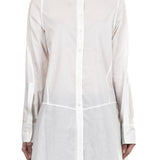 Ann Demeulemeester Damen Bluse Oversized weiß