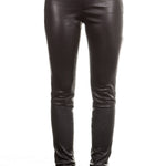 Helmut Lang Damen Leder Leggings schwarz