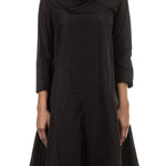 Katharina Hovman Damen Kleid A-Linie anthrazit