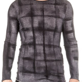 Masnada Herren Kaschmir Pullover grid anthrazit