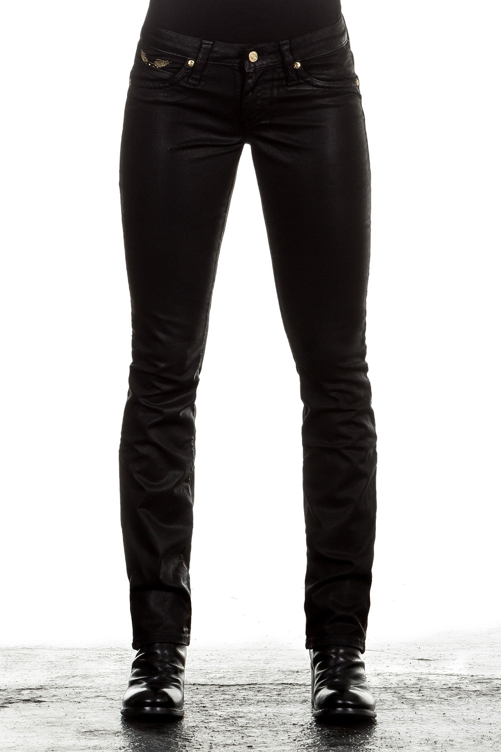 Robin`s Jean Damen Jeans COAT schwarz