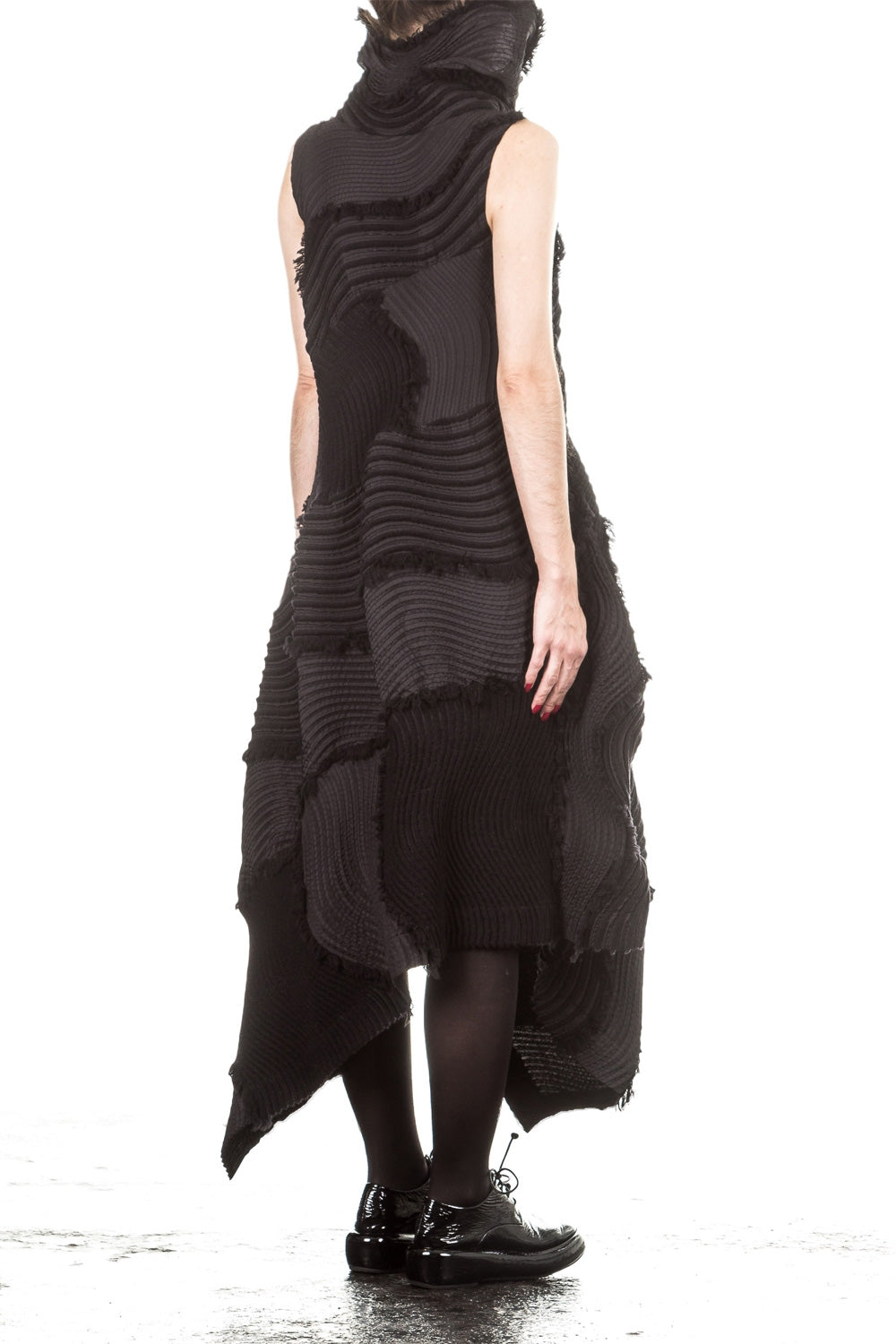 ISSEY MIYAKE Plissee Kleid schwarz