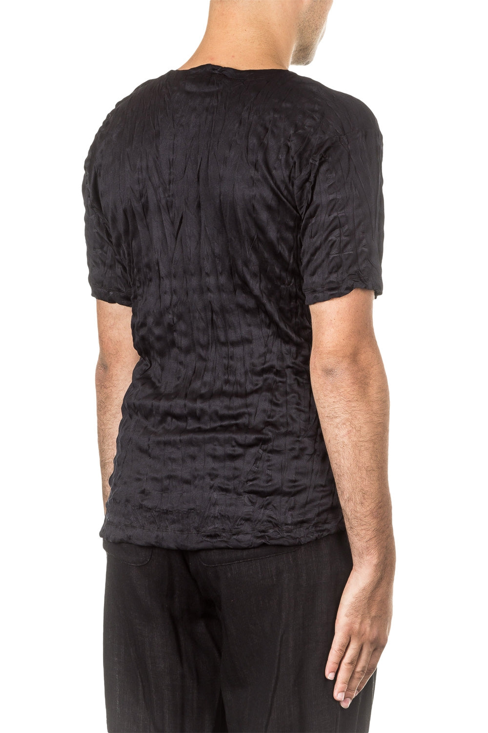 ISSEY MIYAKE Herren T-Shirt Crashed Look TORUS KANOKO schwarz