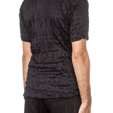 ISSEY MIYAKE Herren T-Shirt Crashed Look TORUS KANOKO schwarz