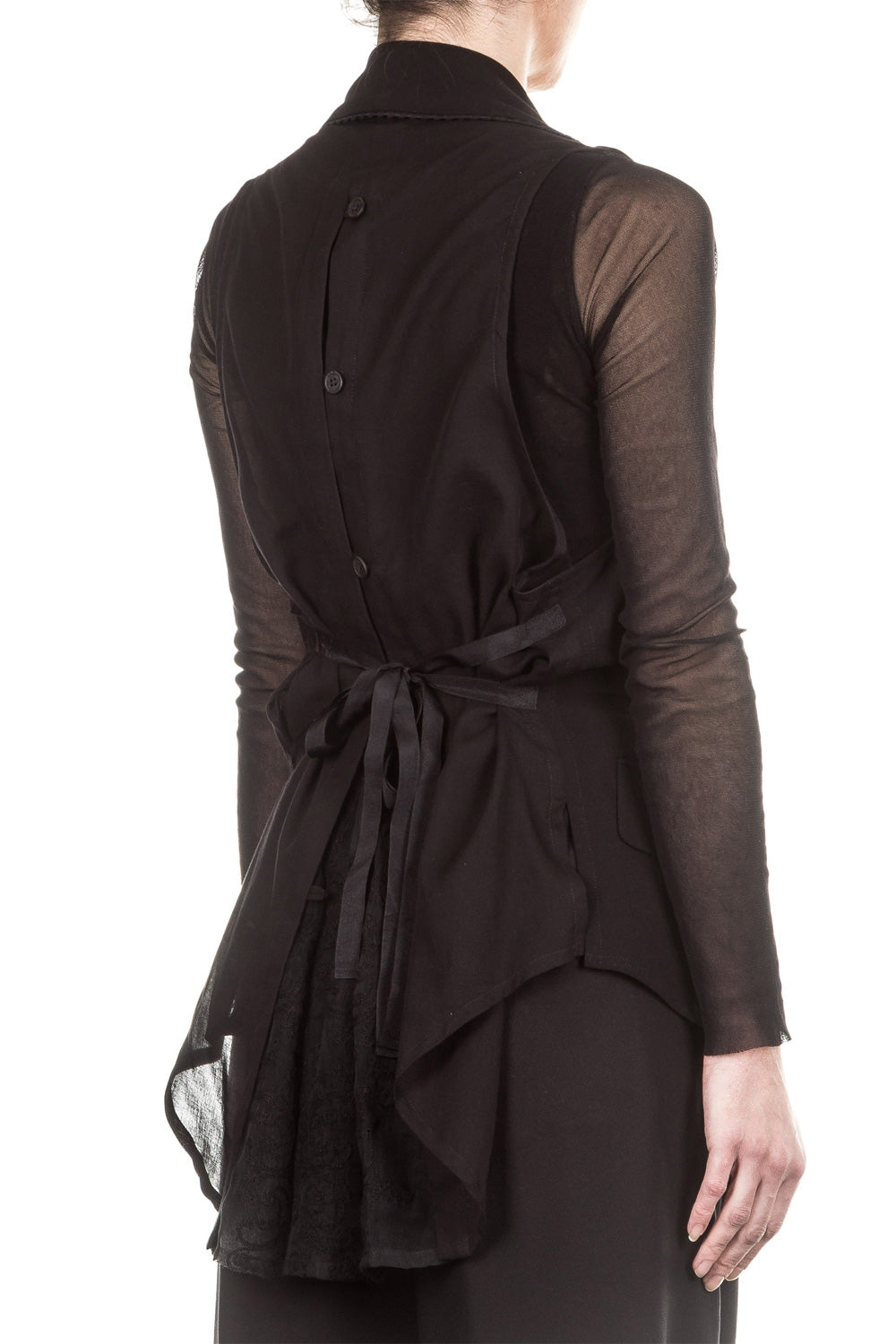 Ann Demeulemeester Damen Weste schwarz