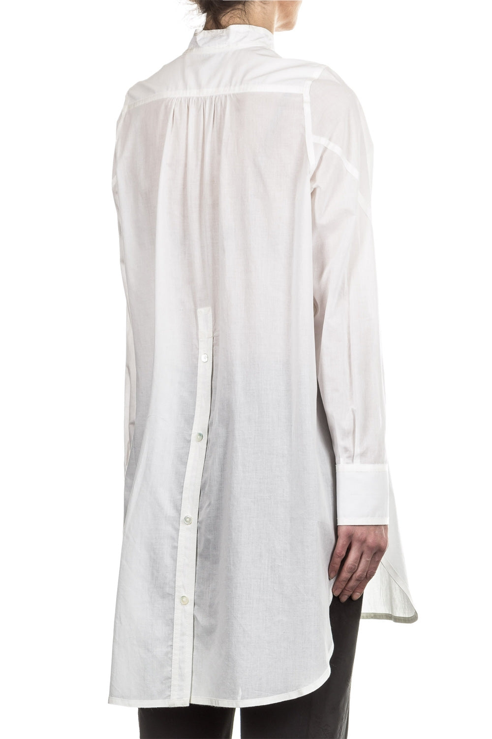Ann Demeulemeester Damen Bluse Oversized weiß