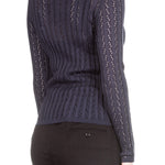 M Missoni Damen Strick Jacke navy