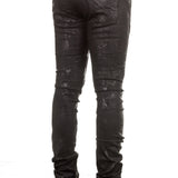 Fagassent Herren Jeans JESUS beschichtet schwarz