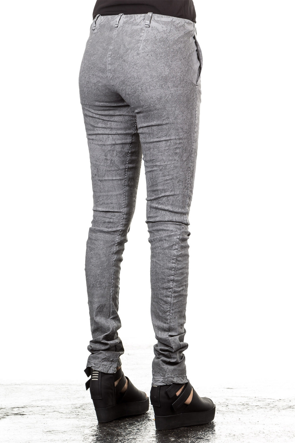 Masnada Damen Leinenhose grau