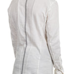 Masnada Herren Hemd PIN STRIPE weiß