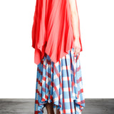 Issey Miyake Plissé Träger Top orange