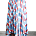 Issey Miyake Plissé Rock Karo Print multicolor