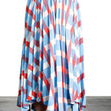 Issey Miyake Plissé Rock Karo Print multicolor
