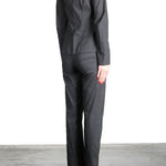 Yukai Damen Blazer Mit Reißverschluss schwarz