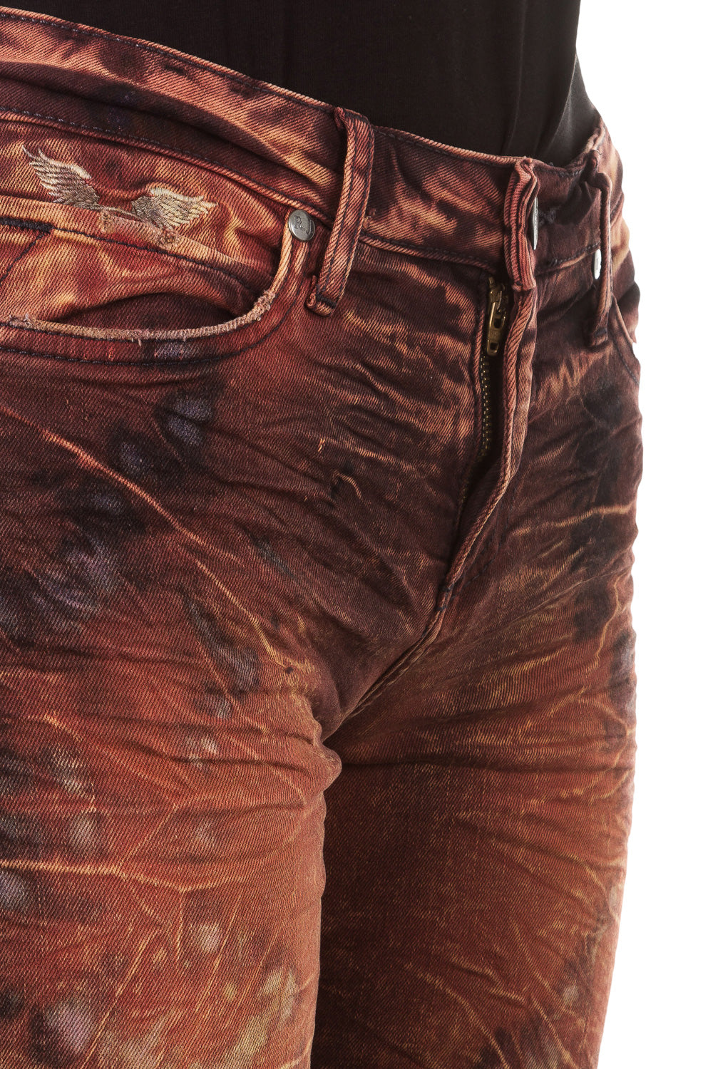 Robin`s Jean Damen Jeans MOTORCYCLE orange