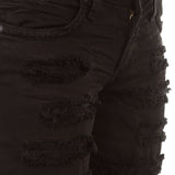 Robin`s Jean Damen Jeans DISTRESS schwarz
