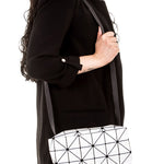 BAO BAO ISSEY MIYAKE CARTON S SMALL MESSENGER BAG weiß