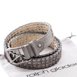 Ralph Gladen Nietengürtel grau 