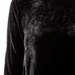 Masnada Damen Samtkleid oversized schwarz