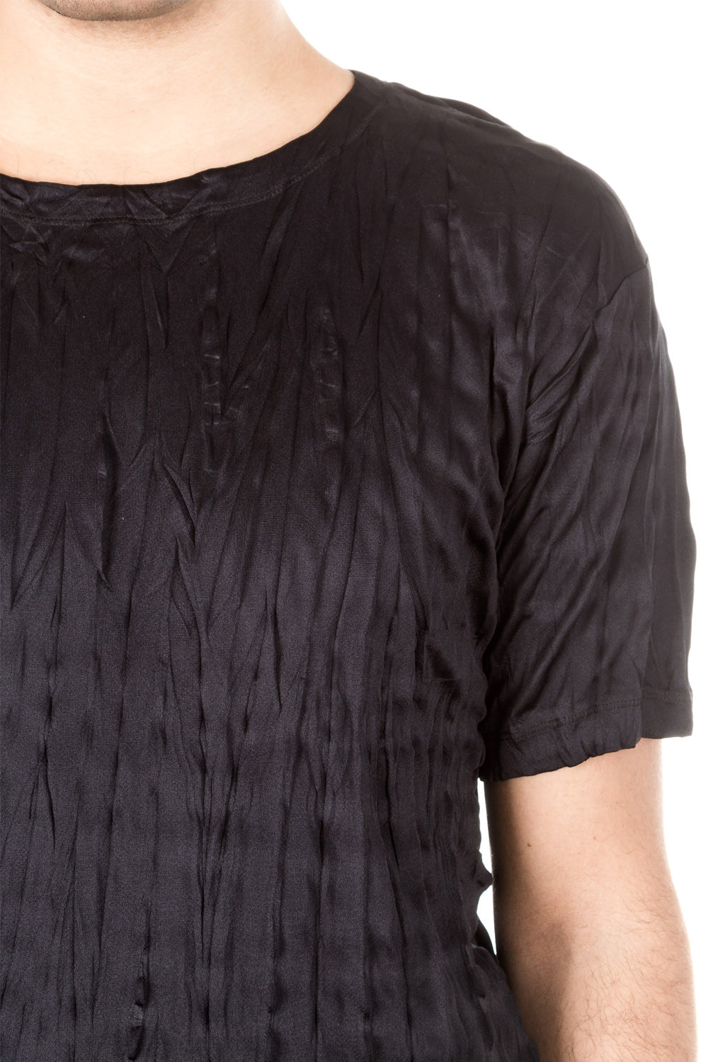 ISSEY MIYAKE Herren T-Shirt Crashed Look TORUS KANOKO schwarz