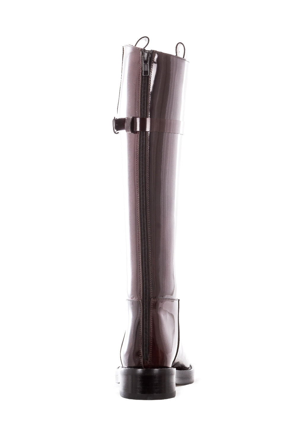 Ann Demeulemeester Damen Lackleders Stiefel bordeaux