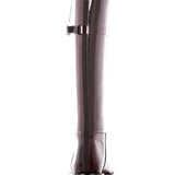 Ann Demeulemeester Damen Lackleders Stiefel bordeaux