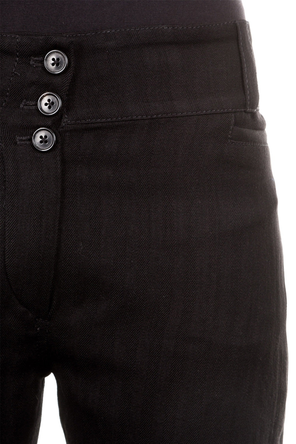 Ann Demeulemeester Damen 7/8 Hose Avantgarde schwarz 