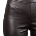 Helmut Lang Damen Leder Leggings schwarz