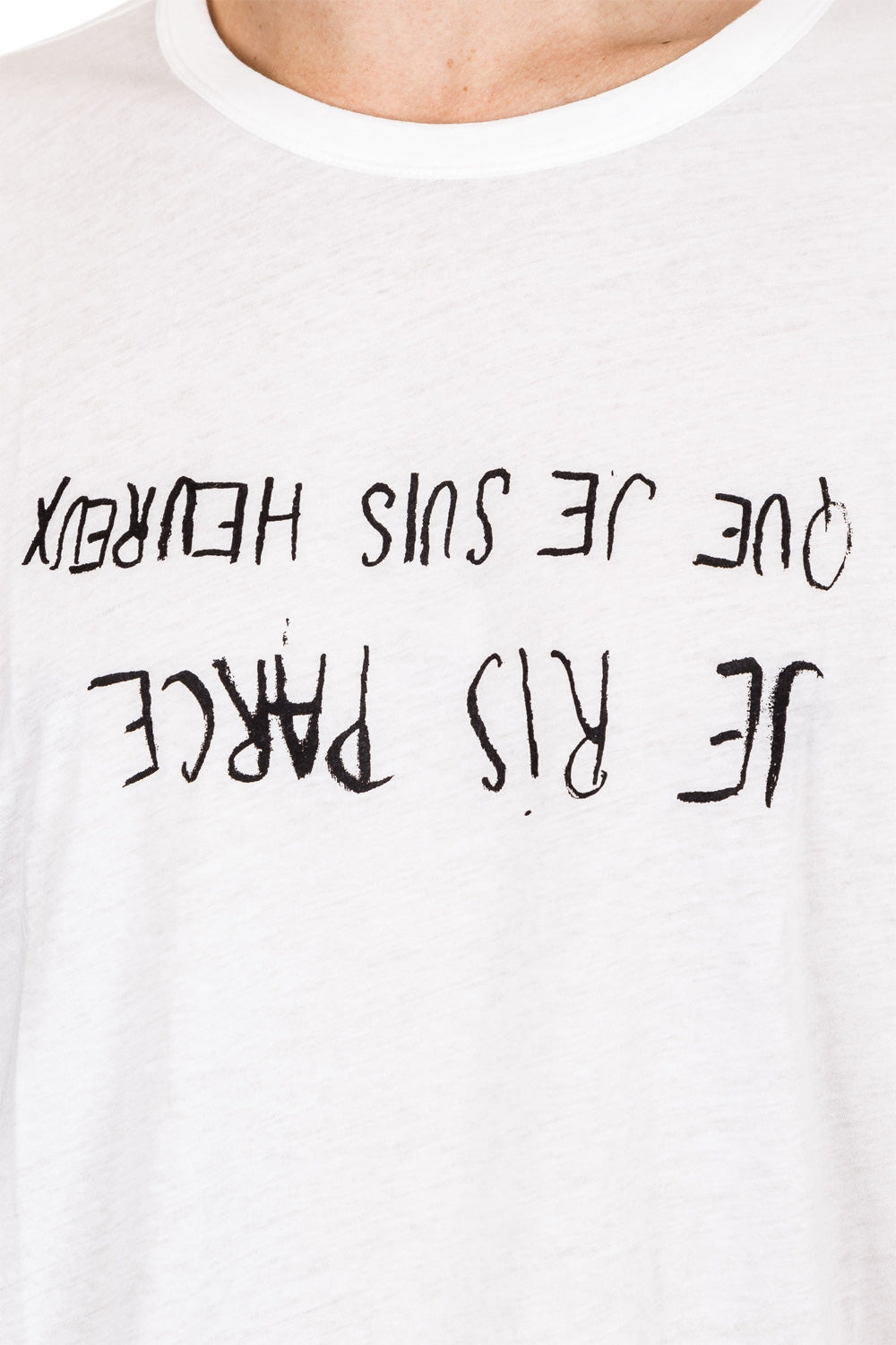 Ann Demeulemeester Herren T-Shirt weiß
