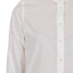 Ann Demeulemeester Damen Bluse Oversized weiß