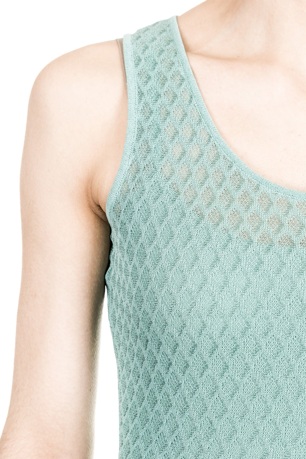 M Missoni Damen Strick Kleid mint