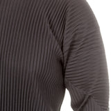 Homme Plissé Issey Miyake Herren longsleeve shirt schwarz