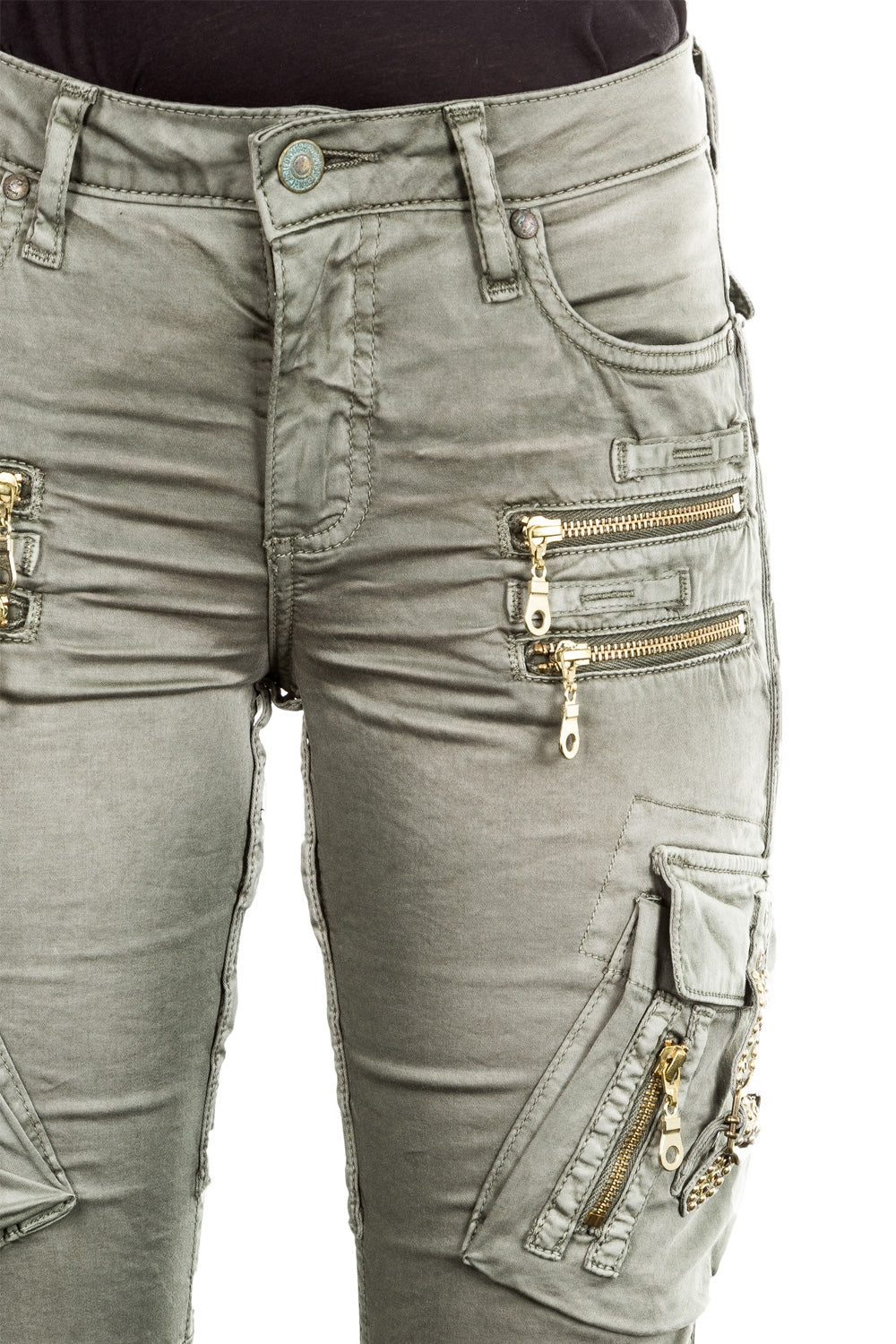 Robin`s Jean Damen Cargo Hose RAPTOR khaki