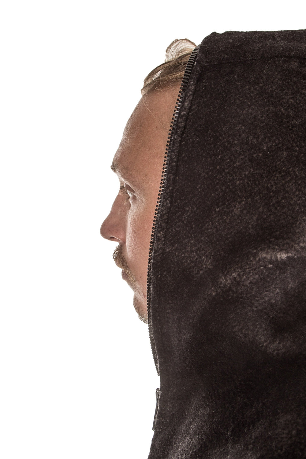 AVANT TOI Herren Kaschmir Mix Kapuzenjacke schwarz