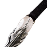 GOTI Lederarmband mit Silberknospe BR1140 silber schwarz