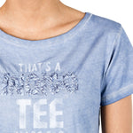 Jet Set Damen T-Shirt INDI blau