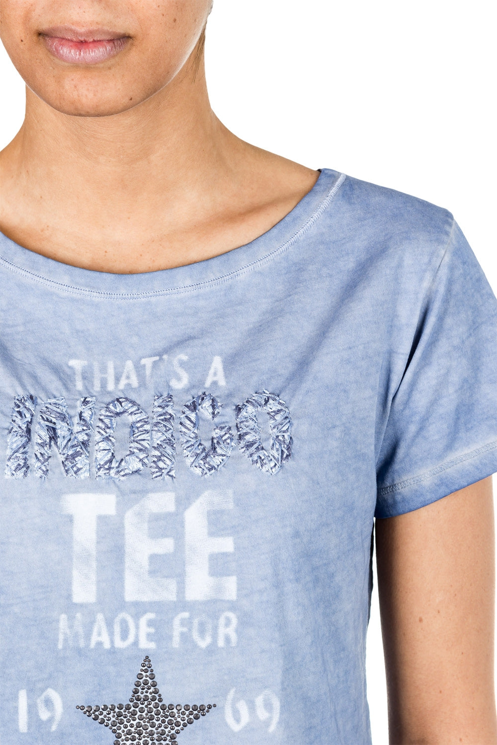 Jet Set Damen T-Shirt INDI blau