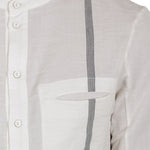 Masnada Herren Hemd PIN STRIPE weiß