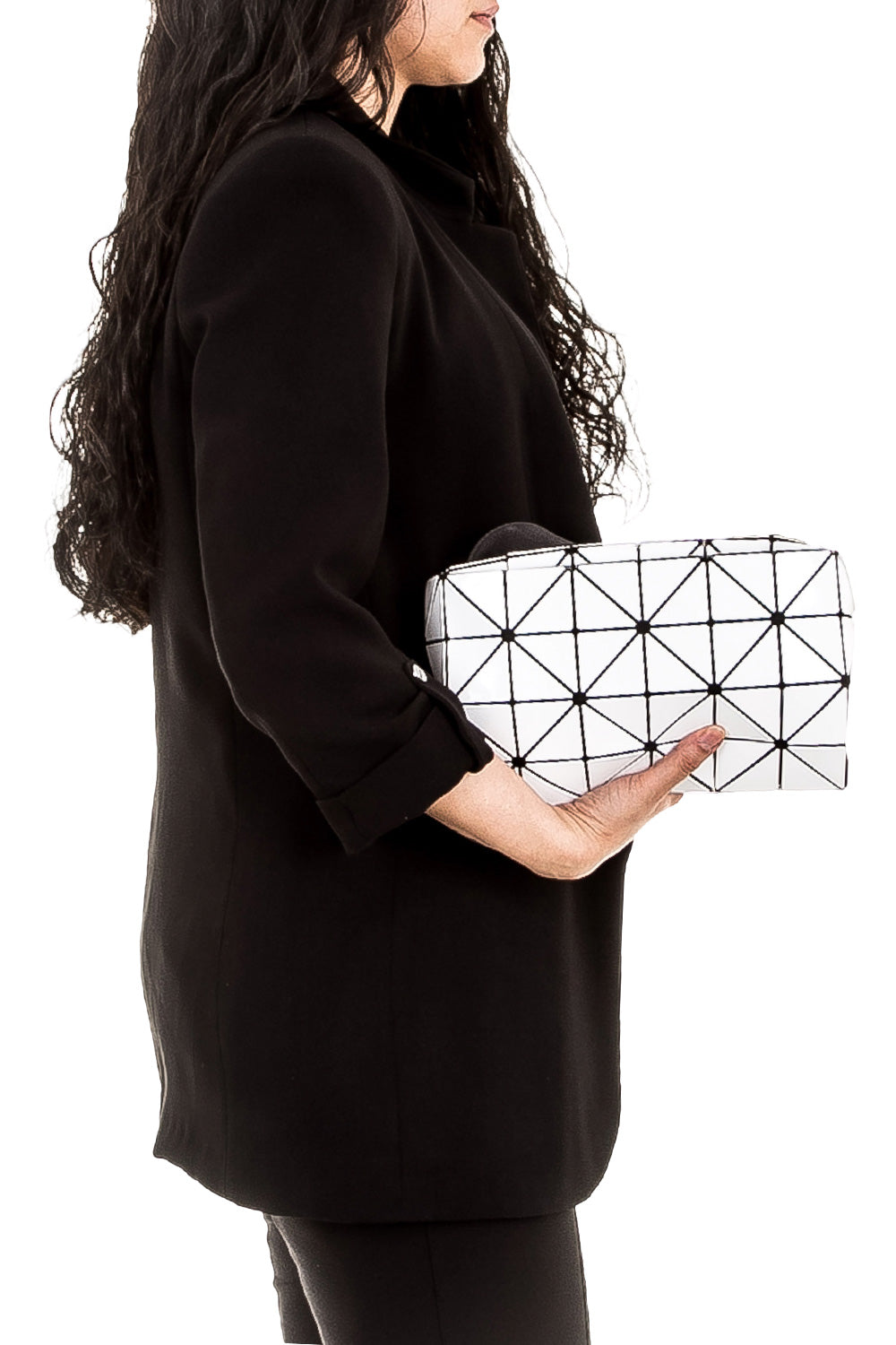 BAO BAO ISSEY MIYAKE CARTON S SMALL MESSENGER BAG weiß