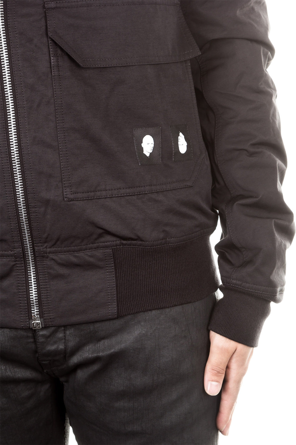 Rick Owens DRKSHDW Herren Bomber Jacke schwarz