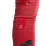 Robin`s Jean Damen Jeans SKINNY PATCHES rot