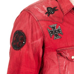 Robin`s Jean Herren Hemd Patches rot