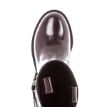 Ann Demeulemeester Damen Lackleders Stiefel bordeaux
