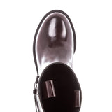 Ann Demeulemeester Damen Lackleders Stiefel bordeaux