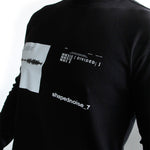 Julius Herren Oversized Langarm Shirt schwarz