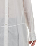 Ann Demeulemeester Damen Bluse Oversized weiß