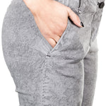 Masnada Damen Leinenhose grau